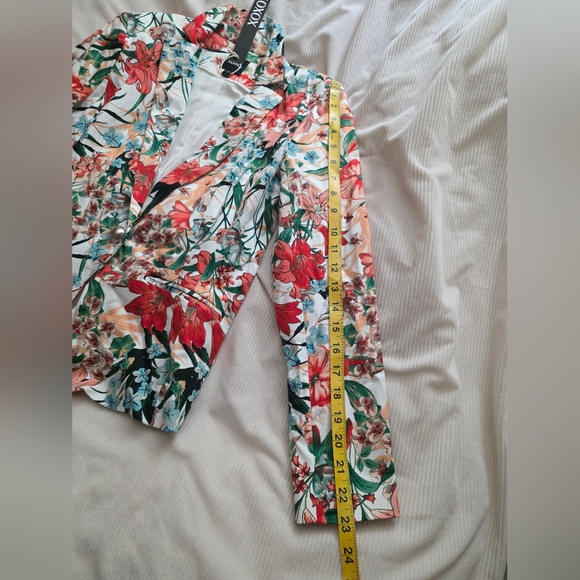 XOXO Floral Blazer Jacket Multicolored Sz S NWT. BLAZER ONLY - Picture 7 of 13